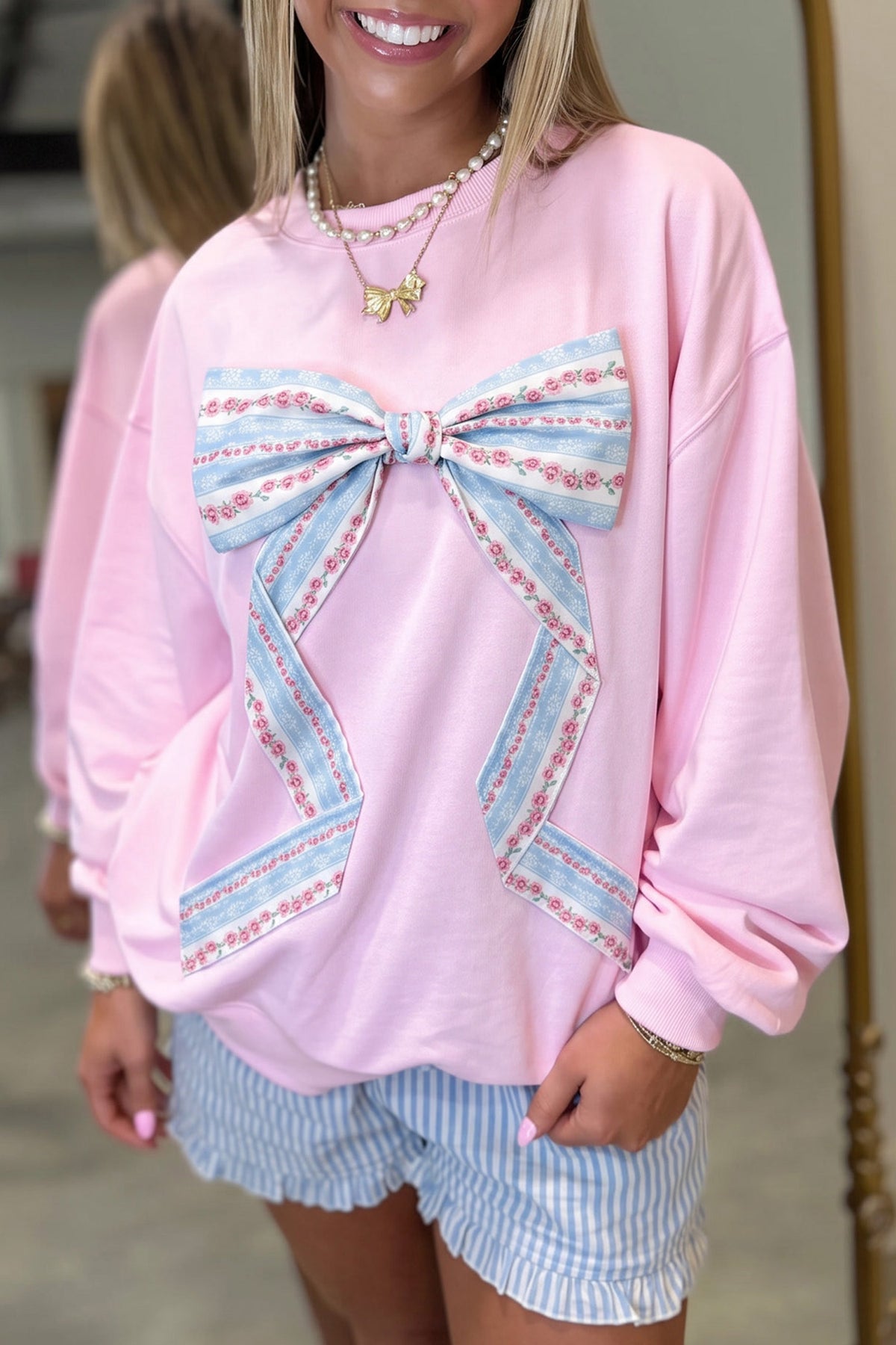 Sweet Southern Belle Bow Sweatshirt
