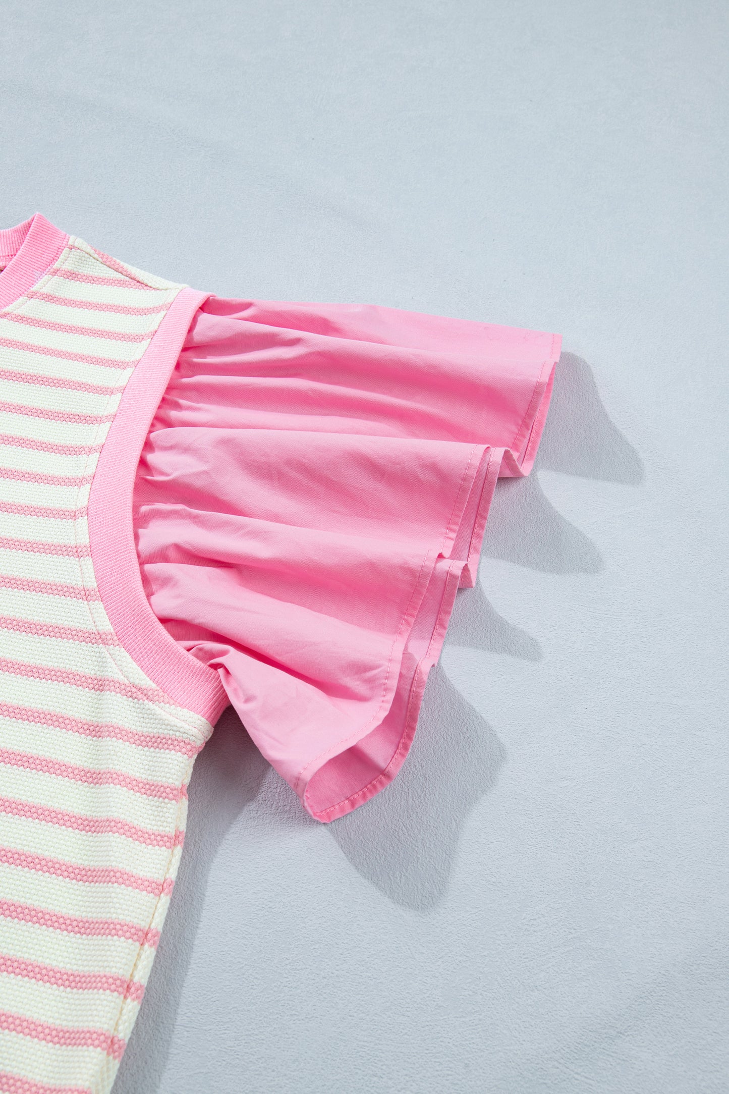 Strawberry Cream Ruffle Knit