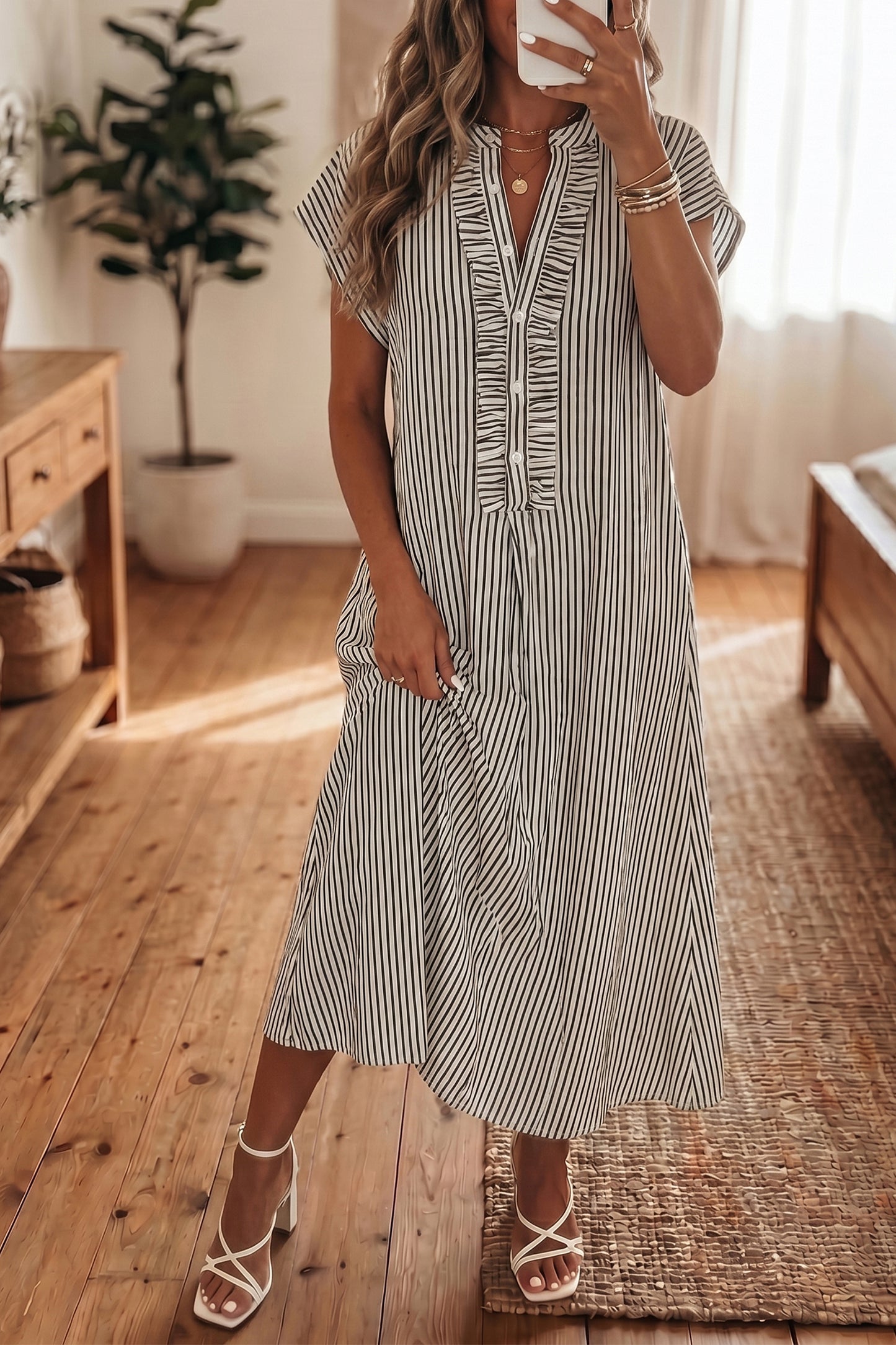 Park Avenue Stripe Maxi