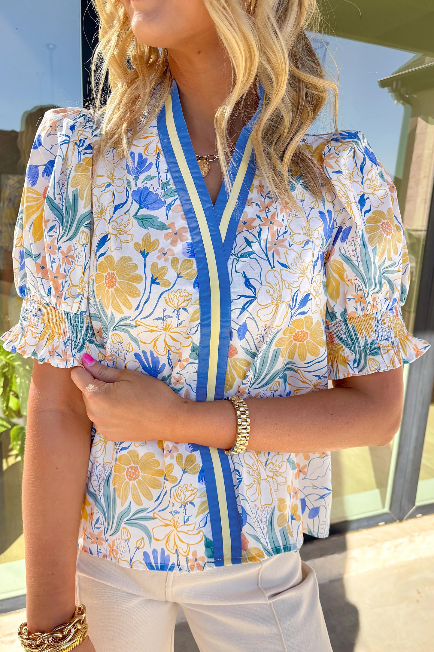 Golden Hour Garden Blouse