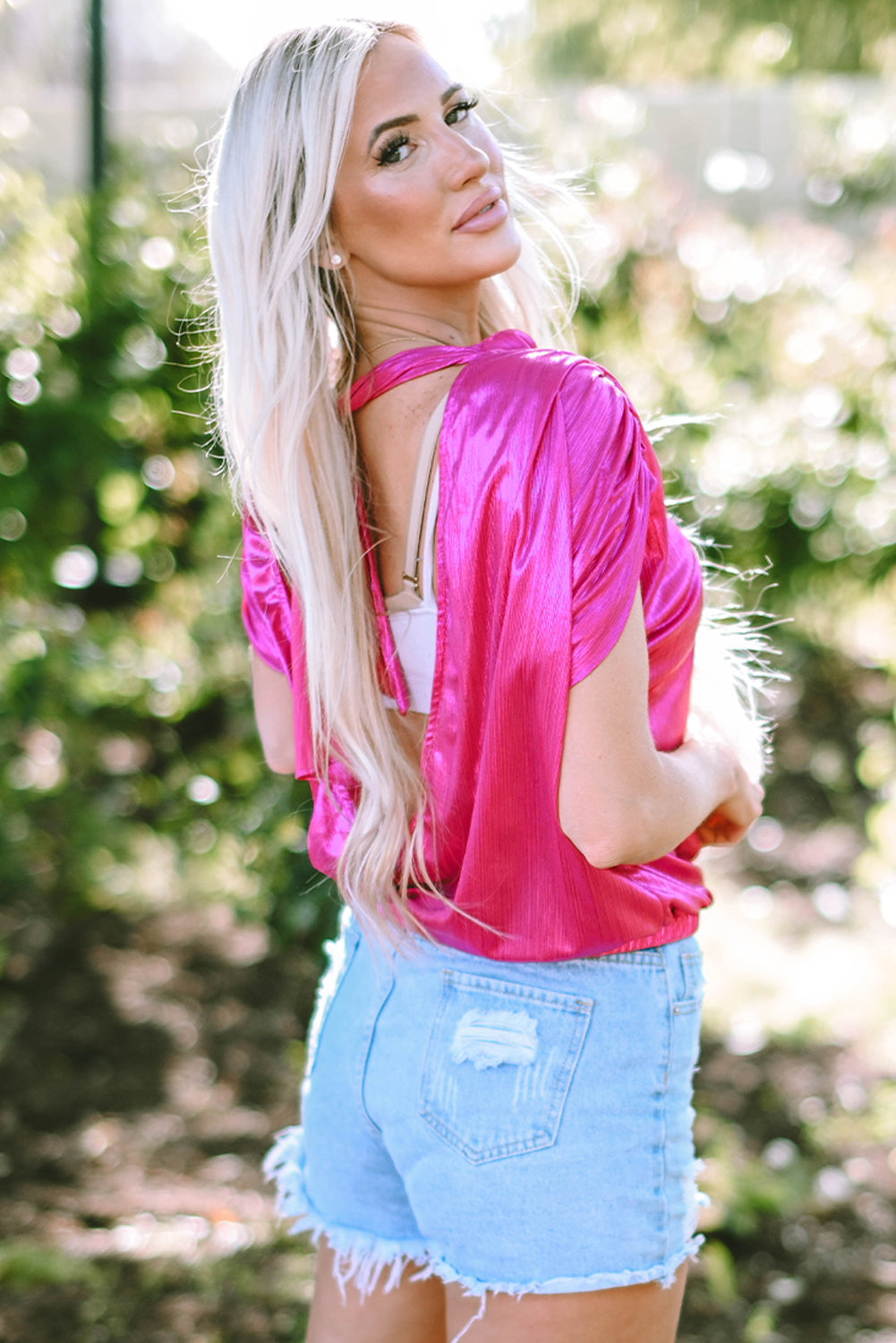 The Power Pop Pleated Blouse
