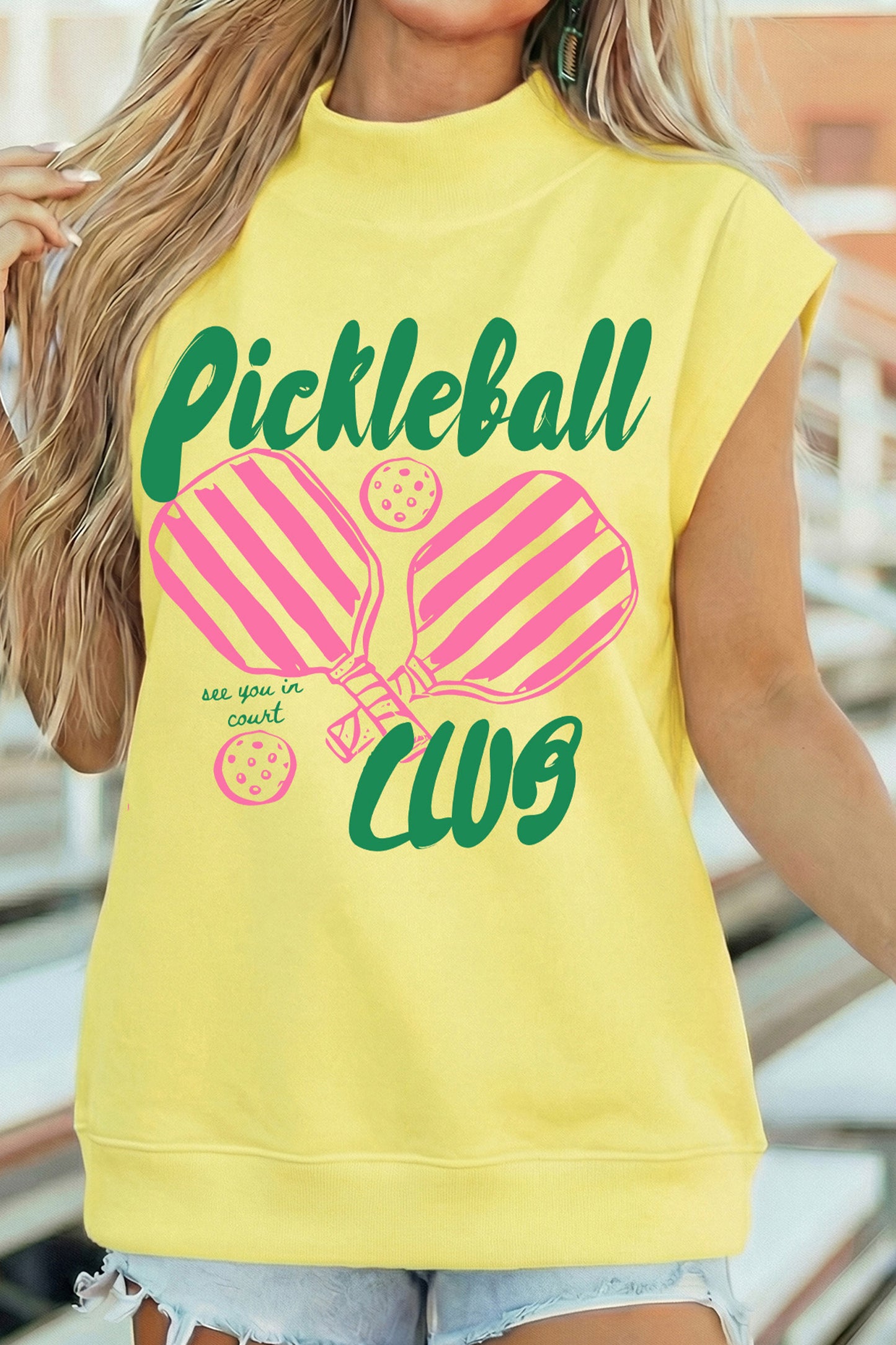 Rosé Rally Pickleball Top