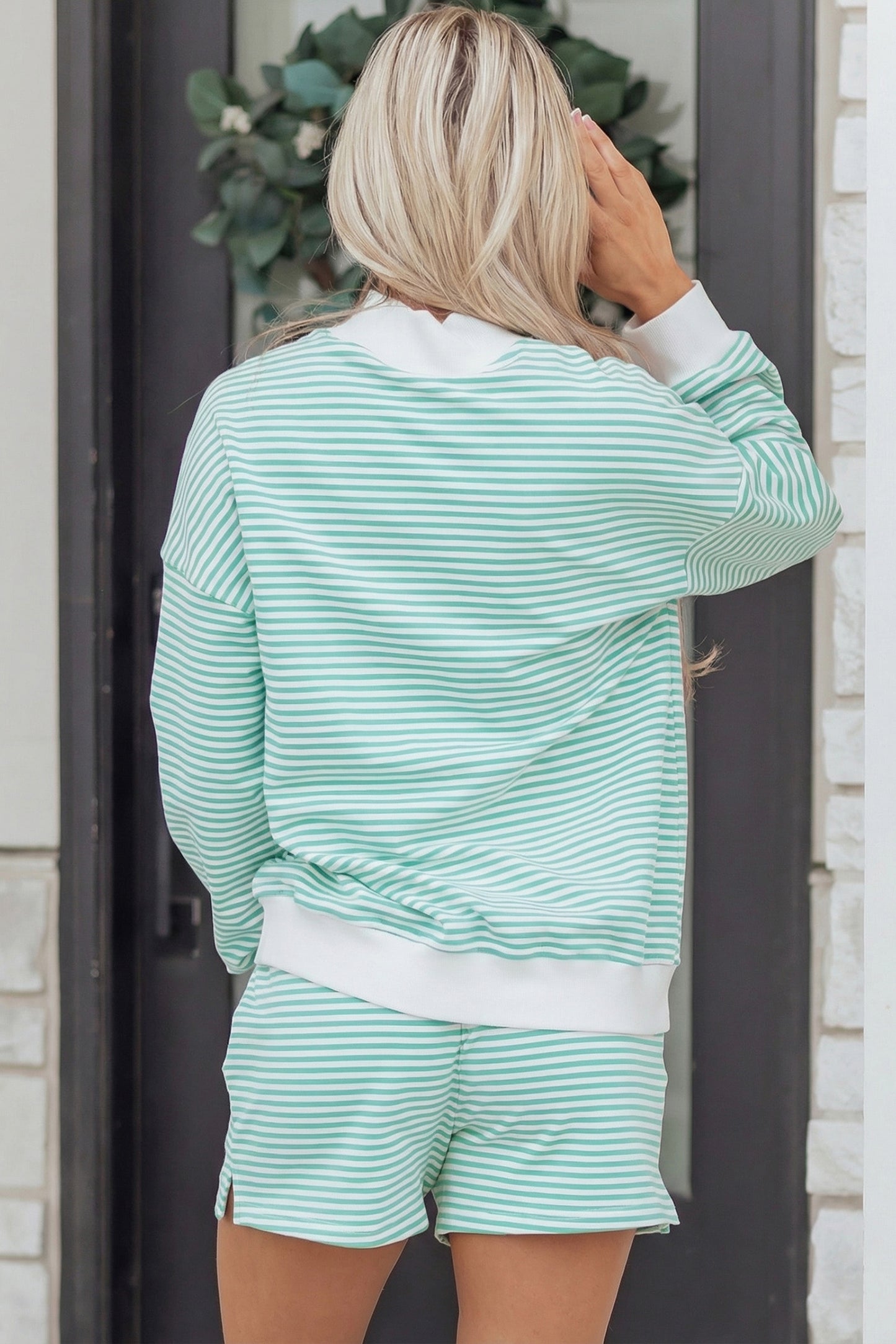 Mint To Be Stripe Lounge Set