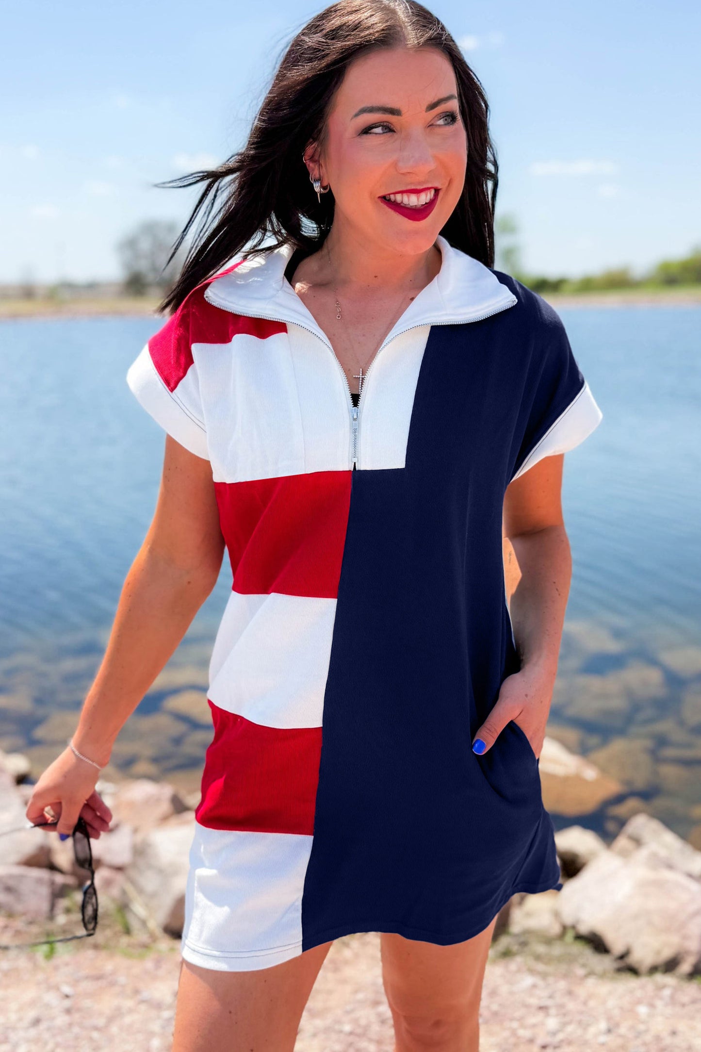 All-American Weekend Tee Dress