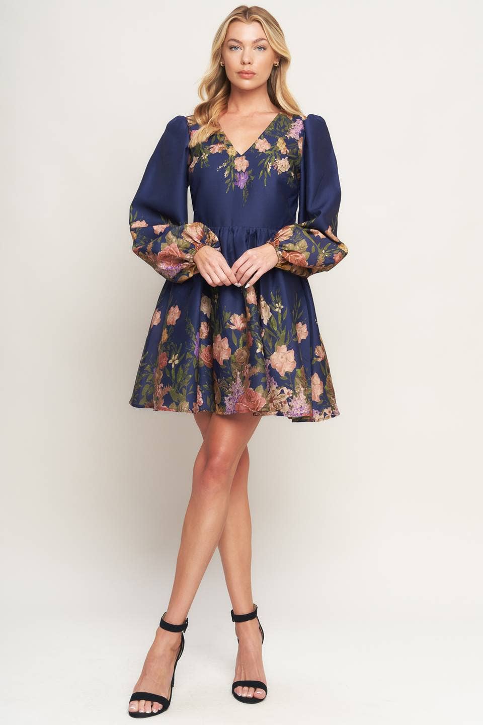 The Midnight Garden Floral Dress