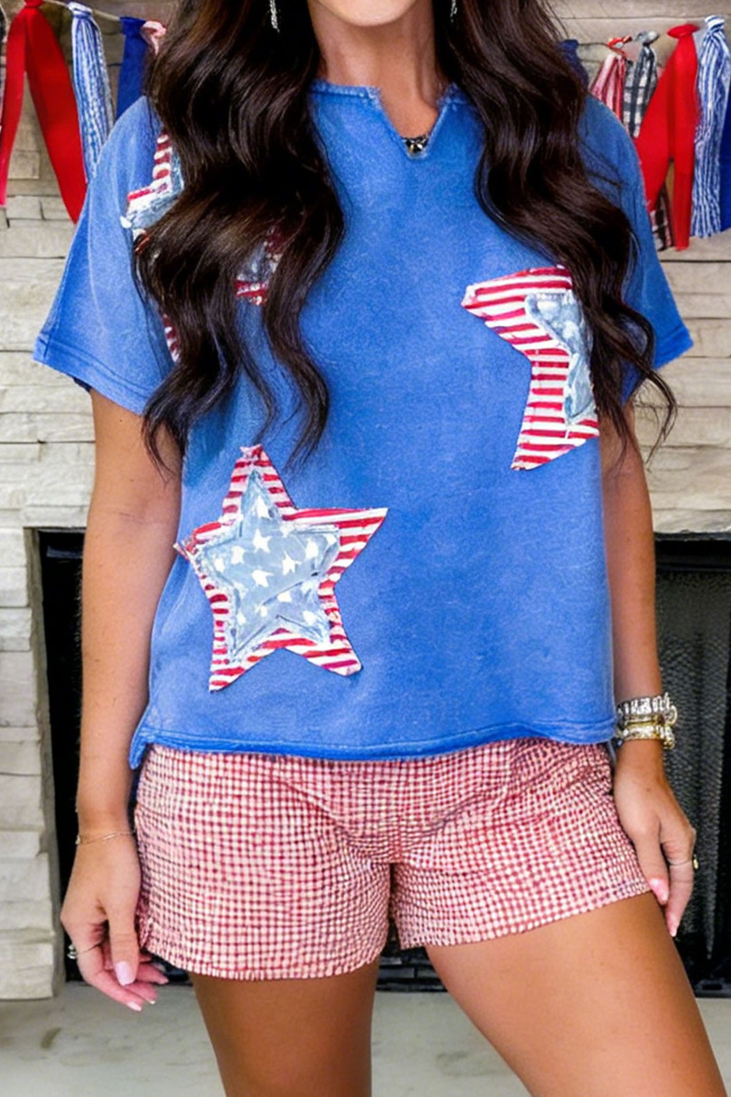 Stars & Sweet Tea Patch Top