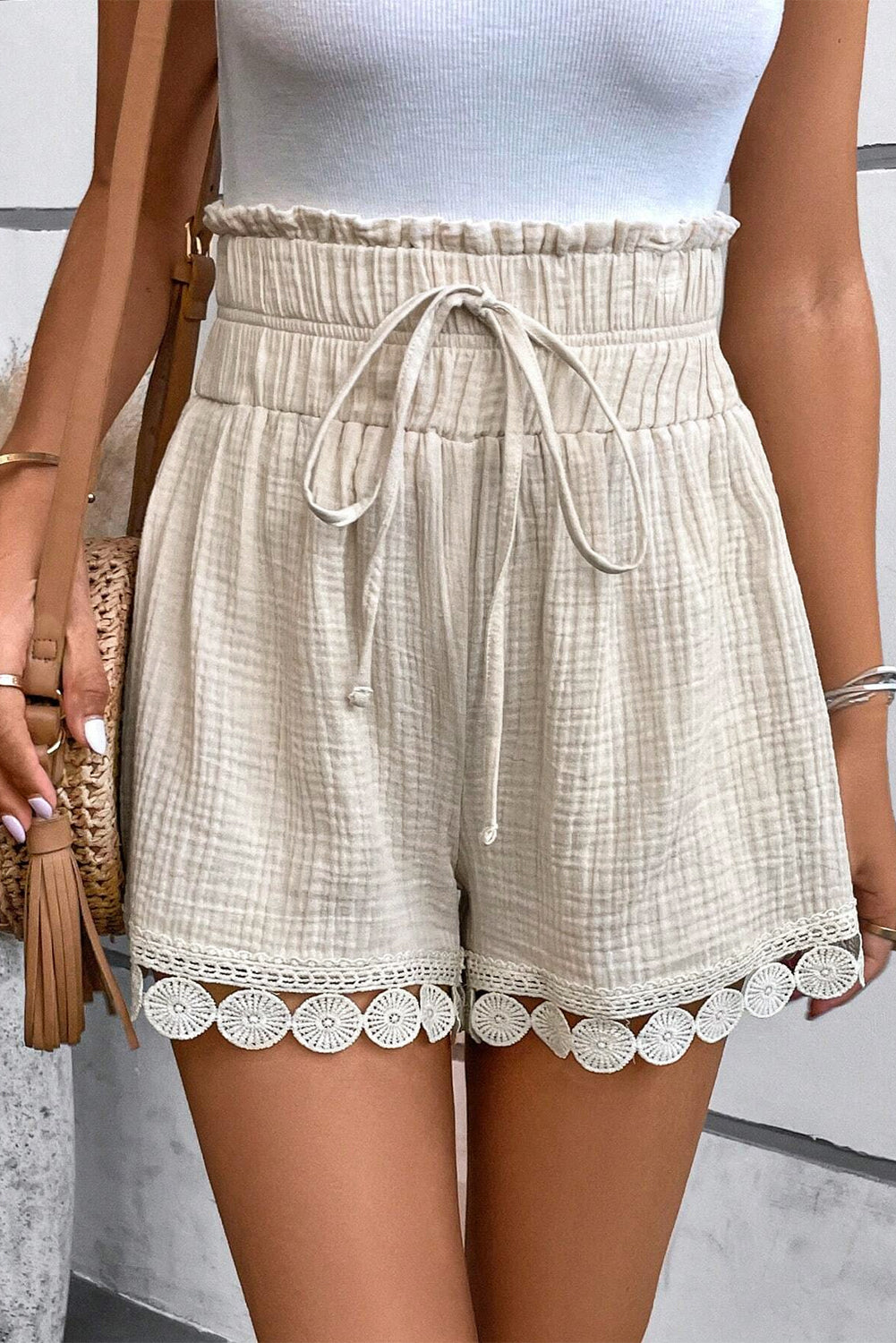 Coastal Charm Crochet Shorts