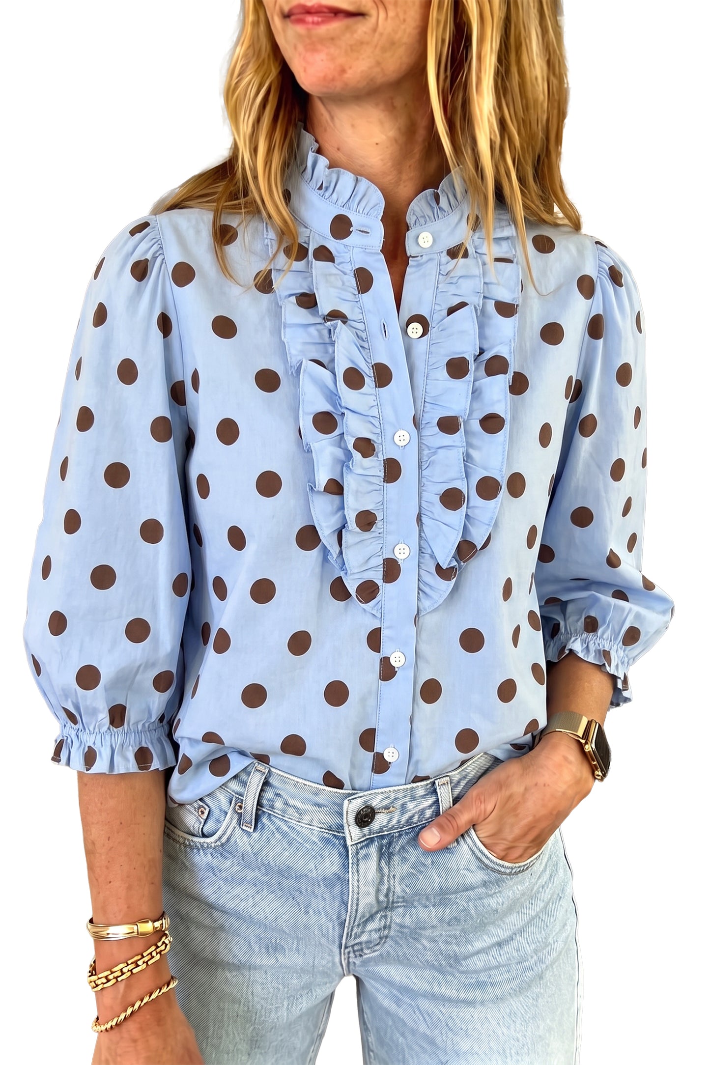 The Dot & Frill Blouse
