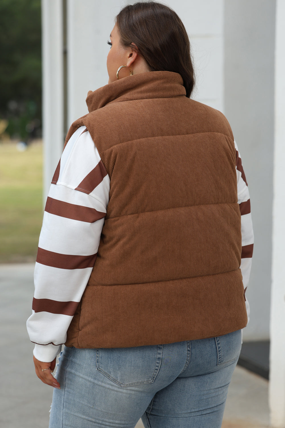 The Aspen Cord Puffer Vest
