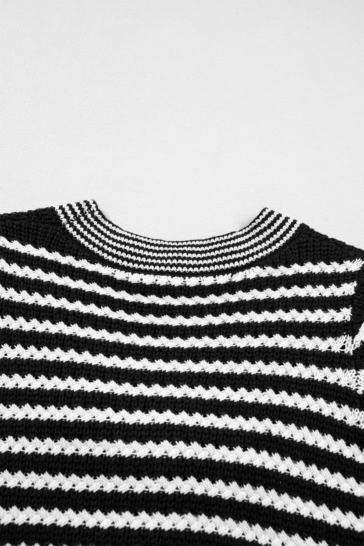 Parisian Bow Stripe Knit Blouse