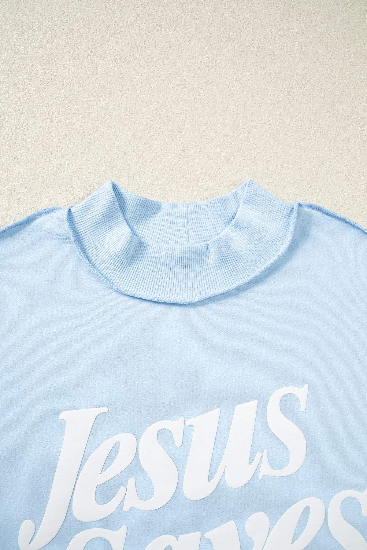 Jesus Saves Mock Neck Sweatshirt