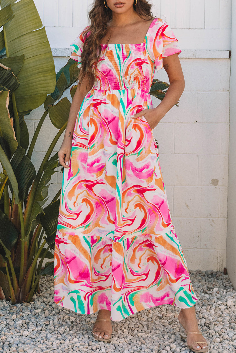 The Capri Sunset Maxi