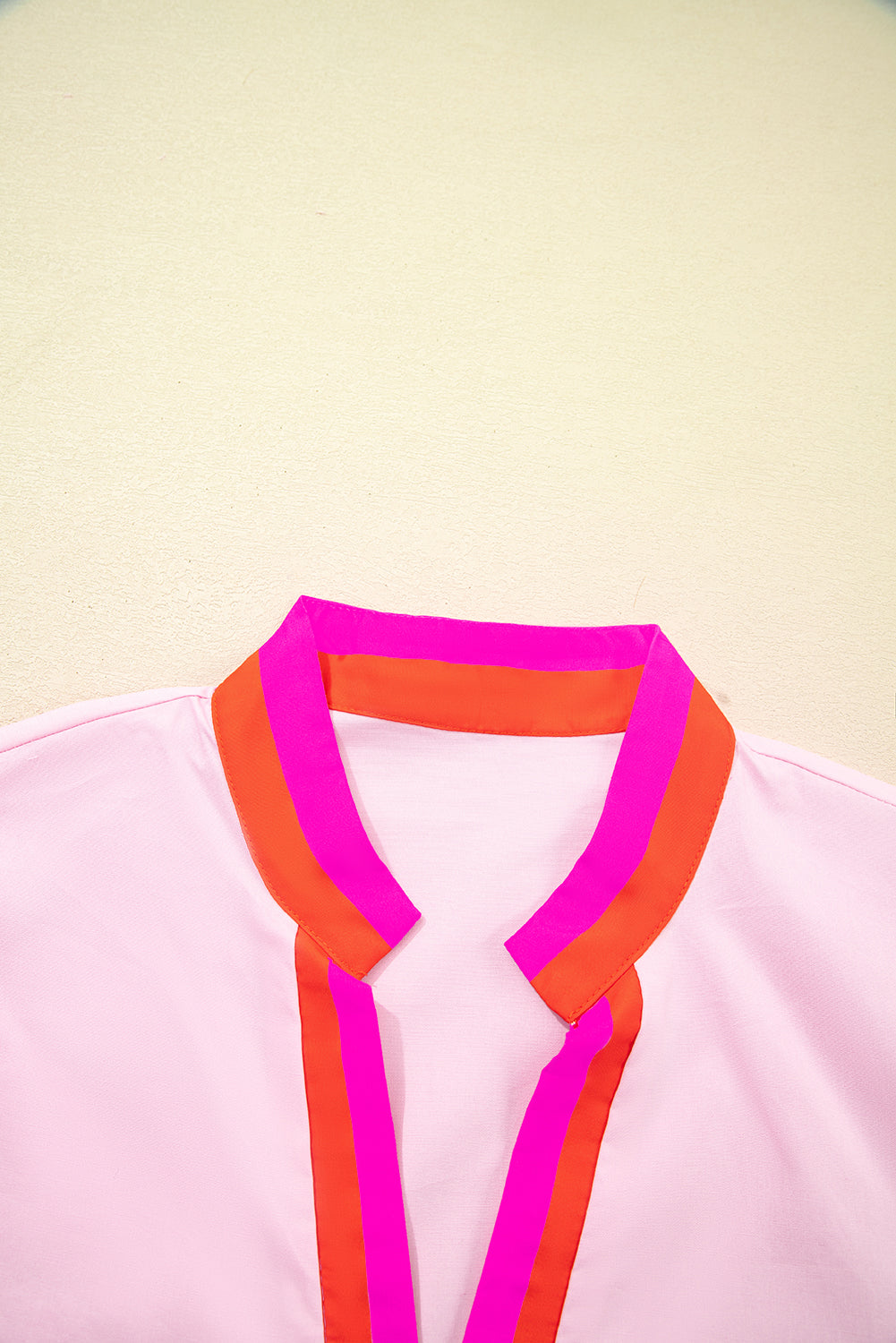 Blushing Belle Contrast Blouse