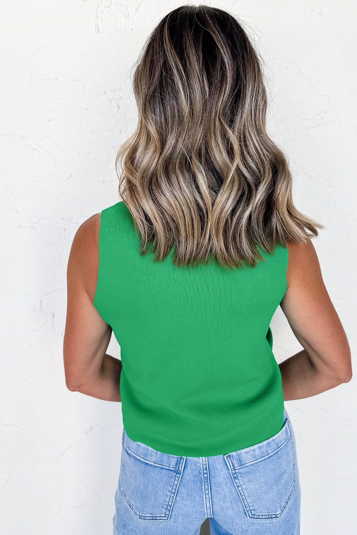 The Emerald Luxe Sweater Tank