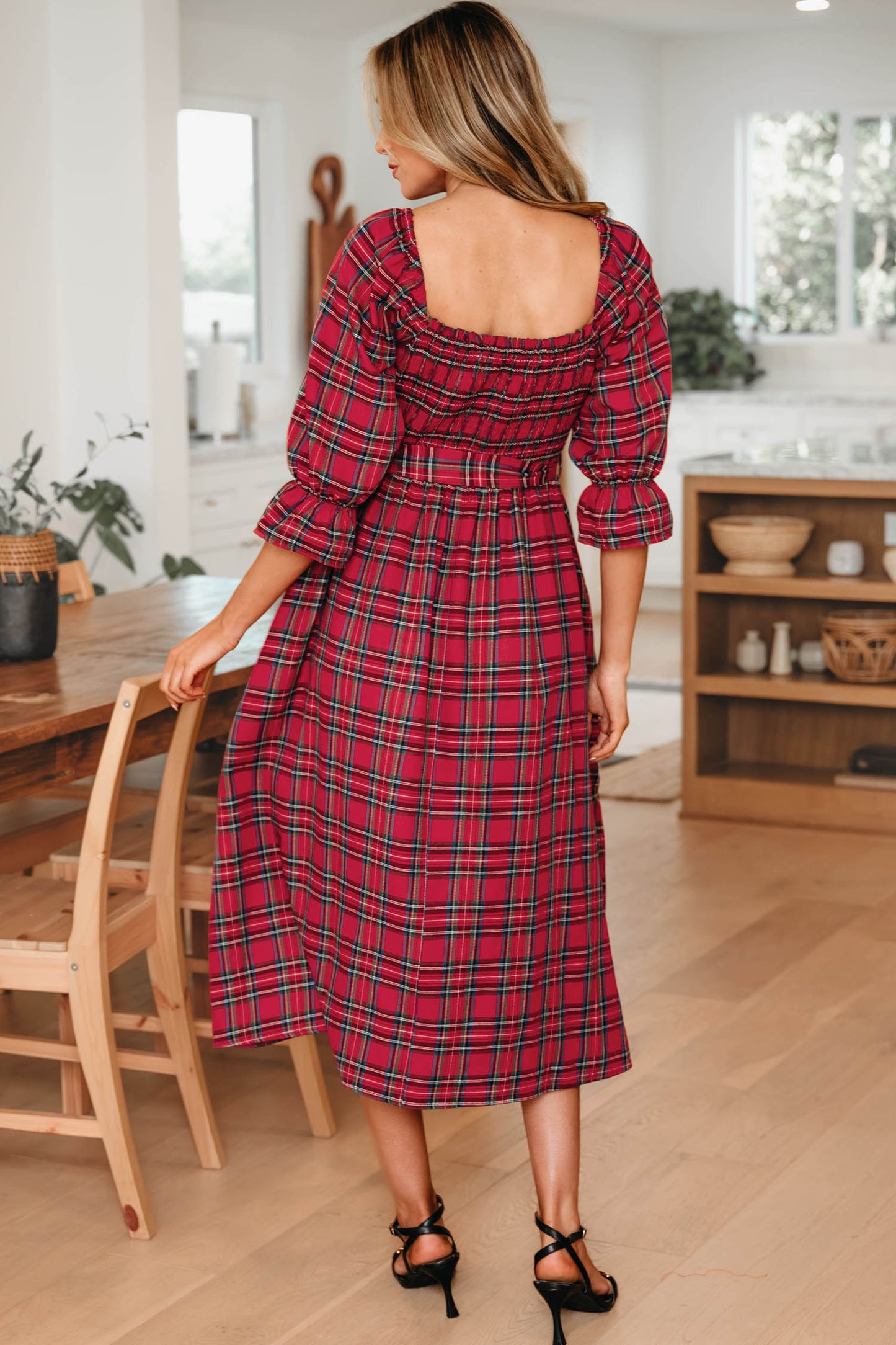 Sugarplum Tartan Smocked Dress
