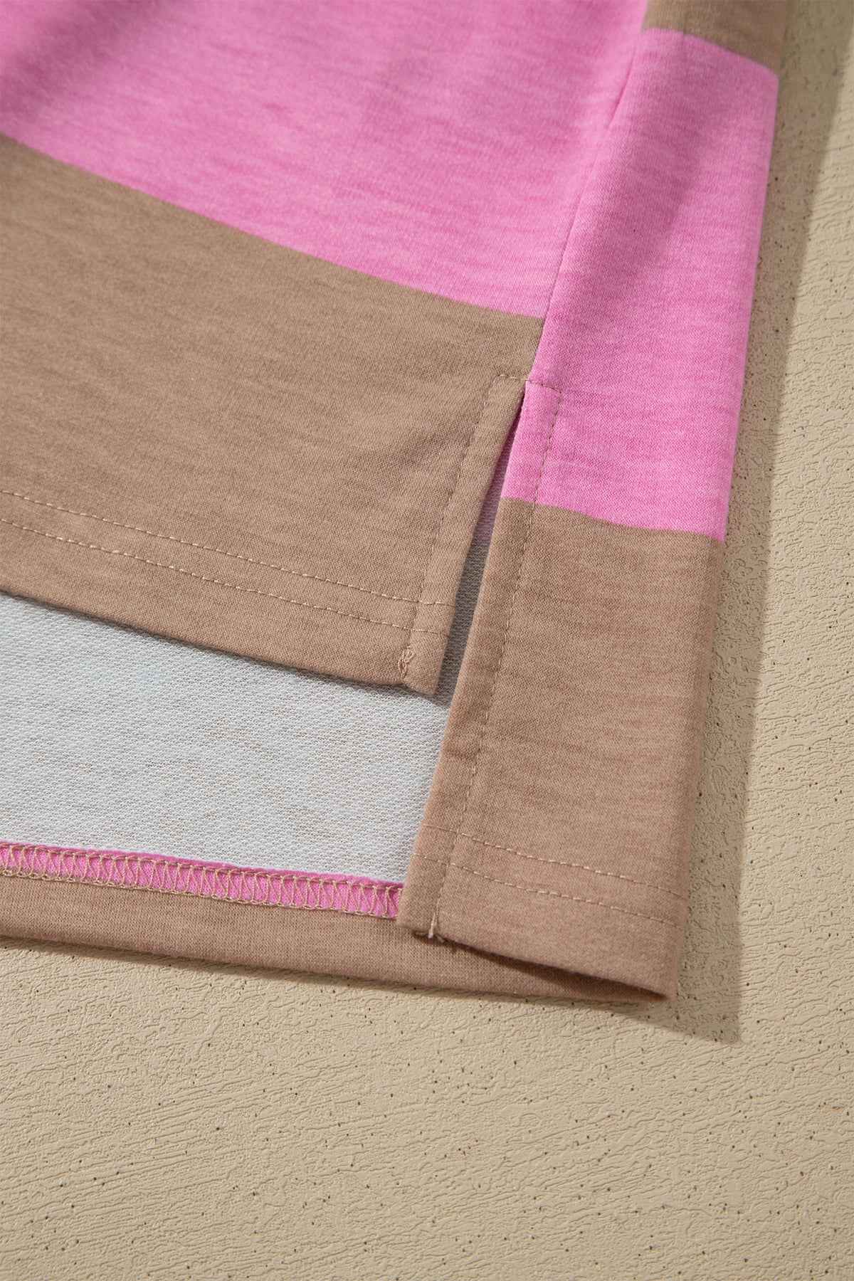 The Rosé & Latte Stripe Dress