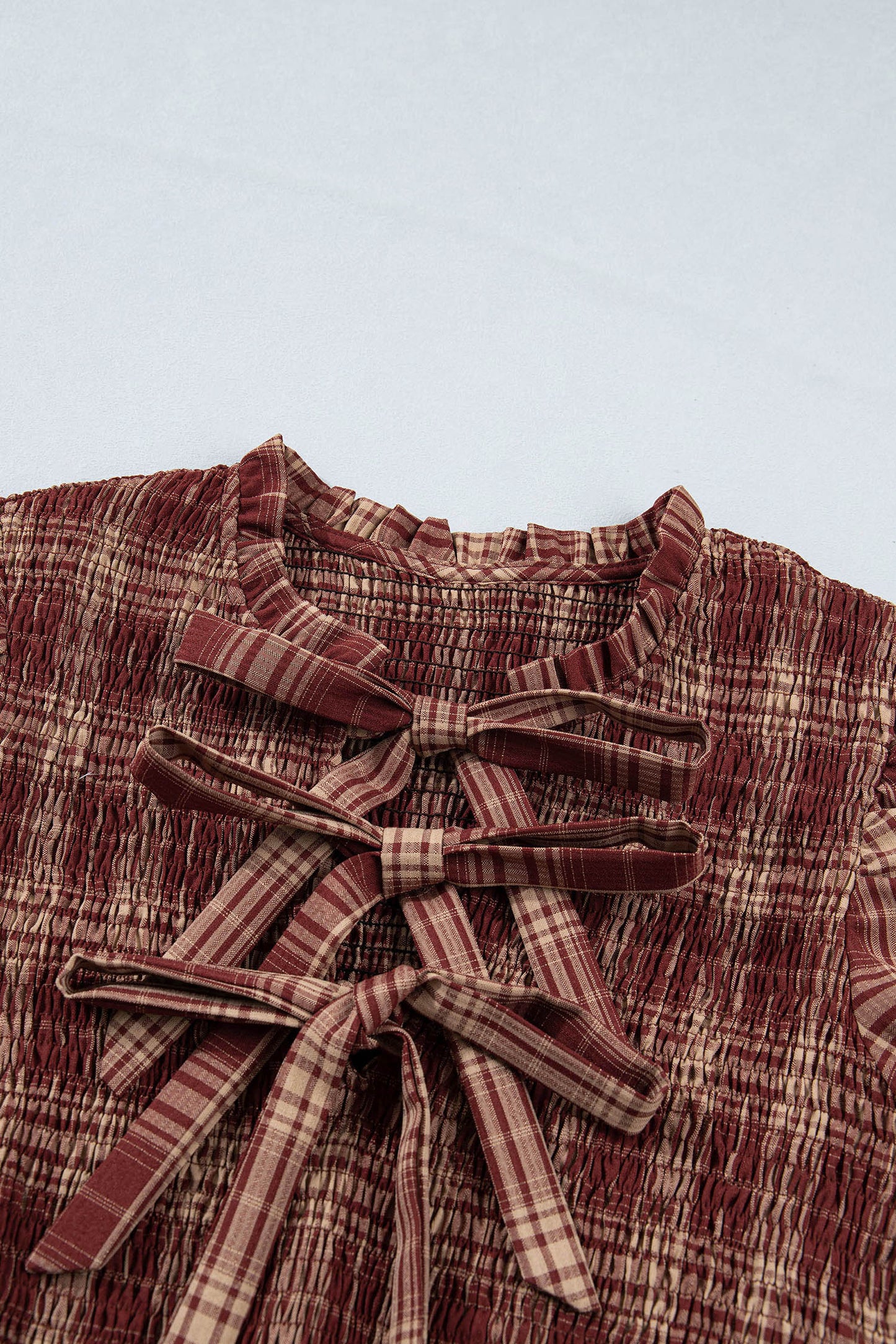 The Bow & Plaid Game Day Maxi Dress