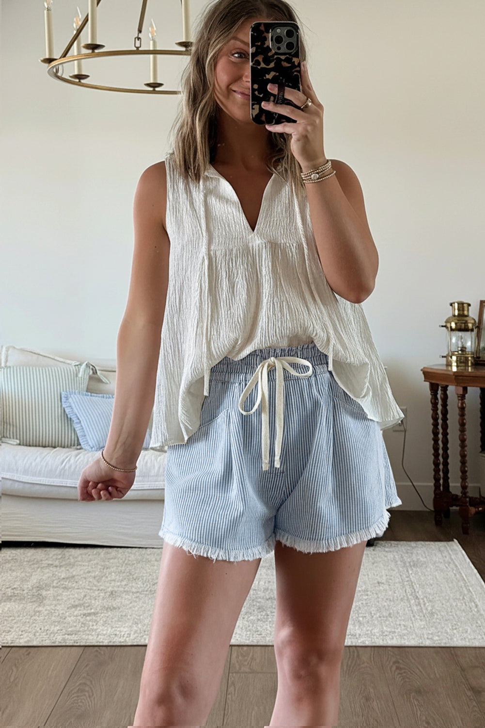 Seaside Stroll Stripe Shorts