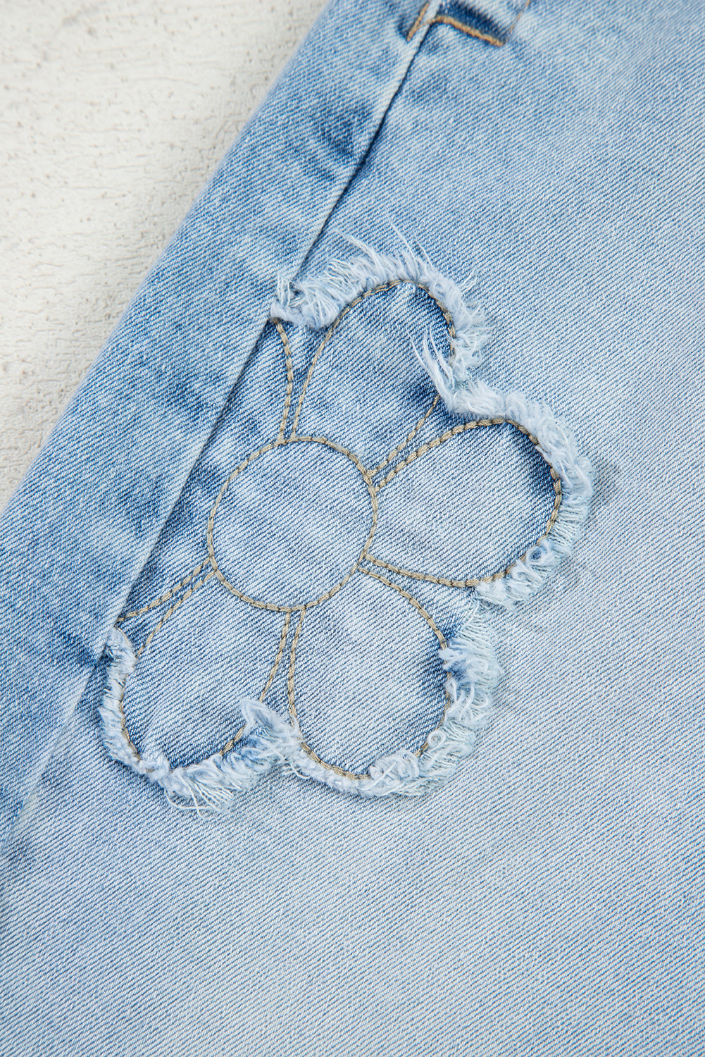 Bloom Patch Straight Jeans
