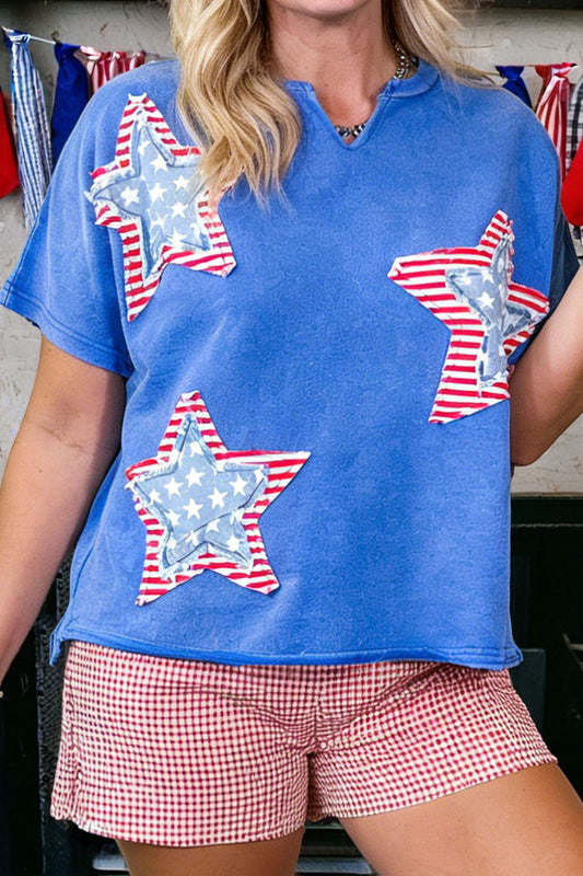 Stars & Sweet Tea Patch Top