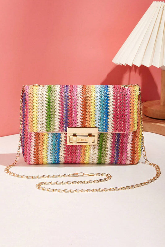 Sunset Market Woven Clutch