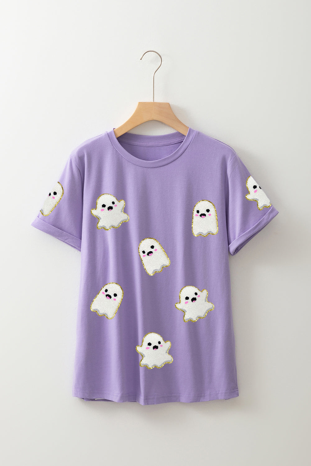 Ghost Patched Halloween Graphic Tee