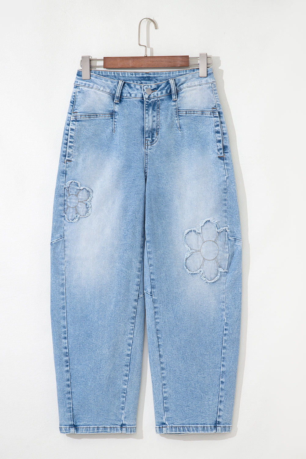 Bloom Patch Straight Jeans