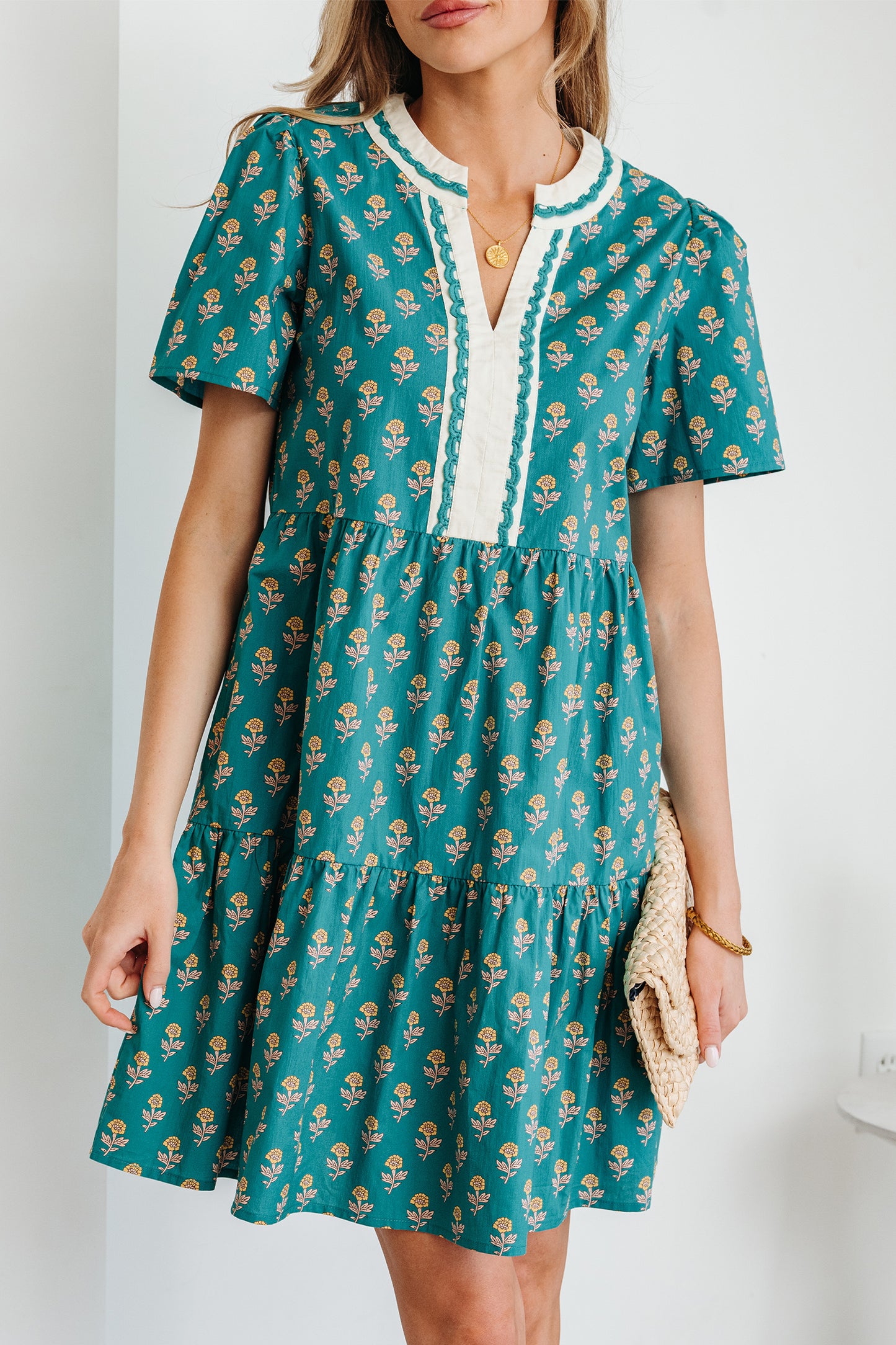 The Emerald Meadow Mini Dress