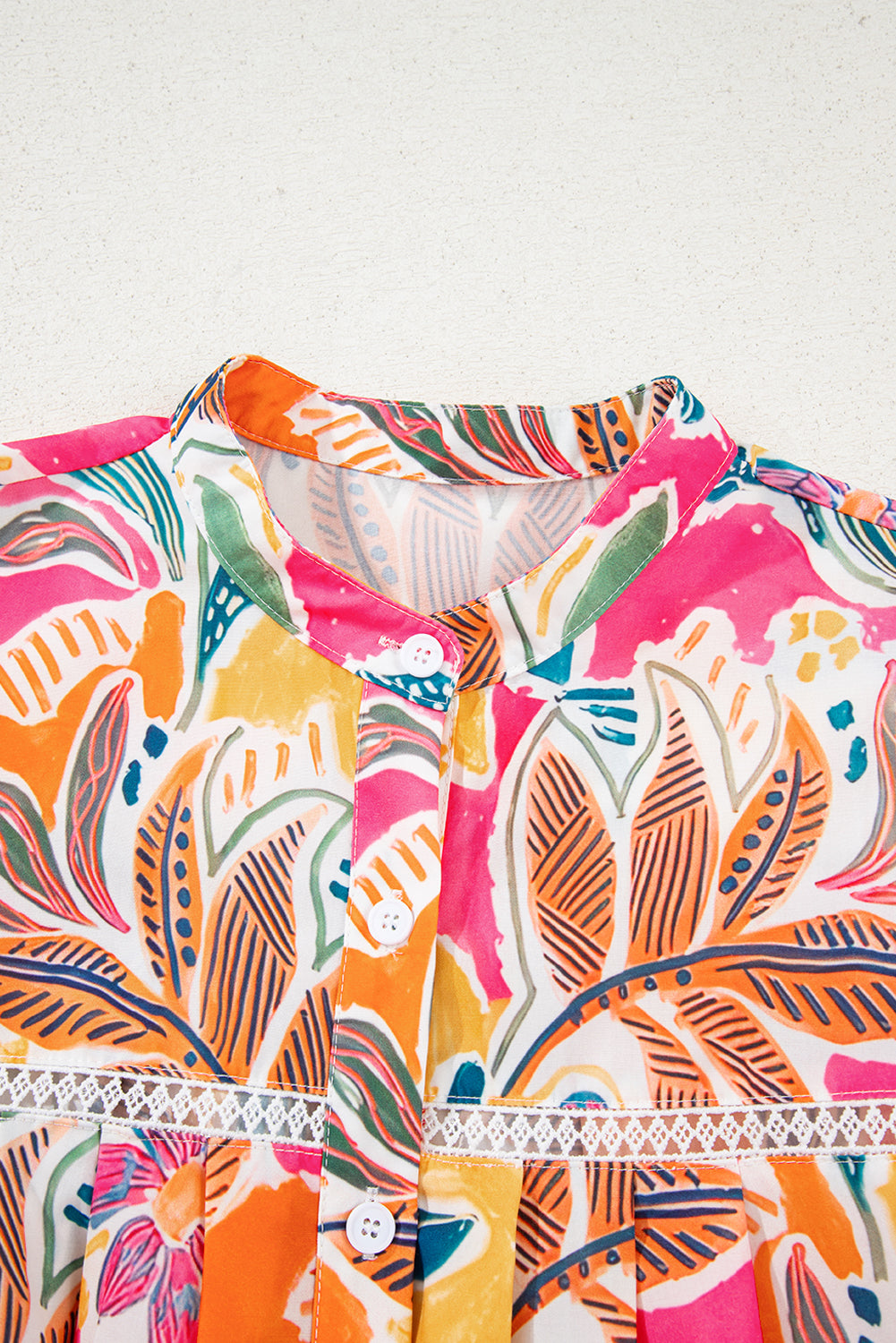 Sunset Palms Button Blouse