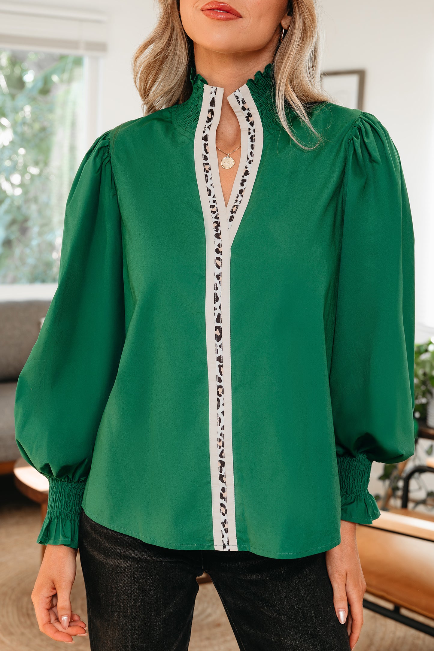 The Emerald Estate Blouse