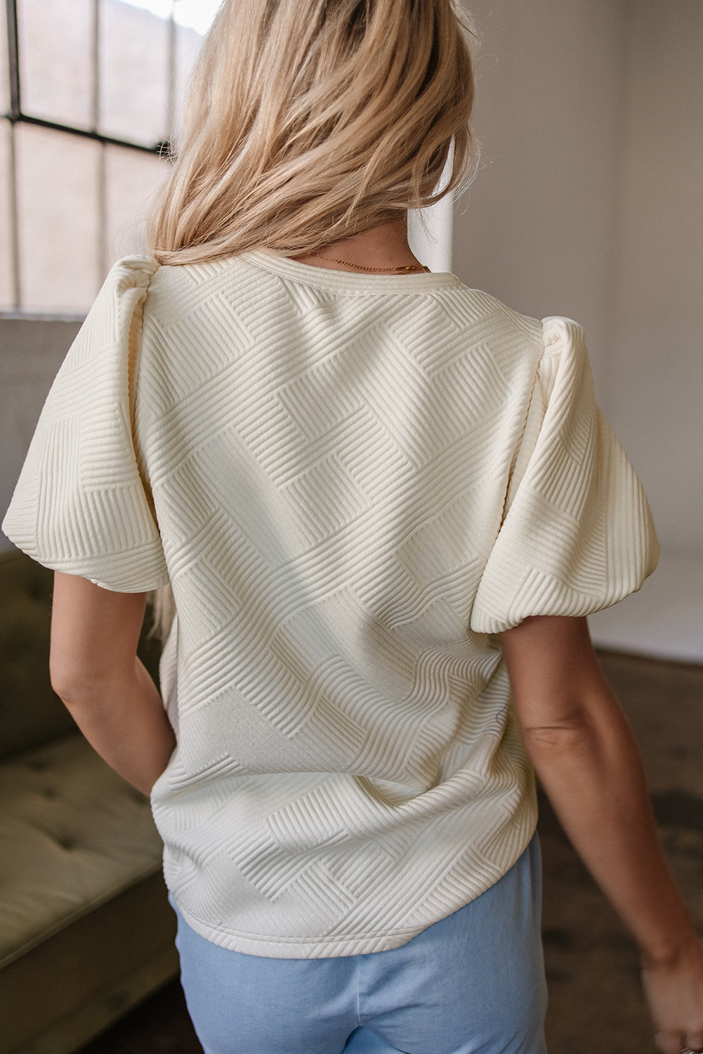 Champagne Coast Textured Top