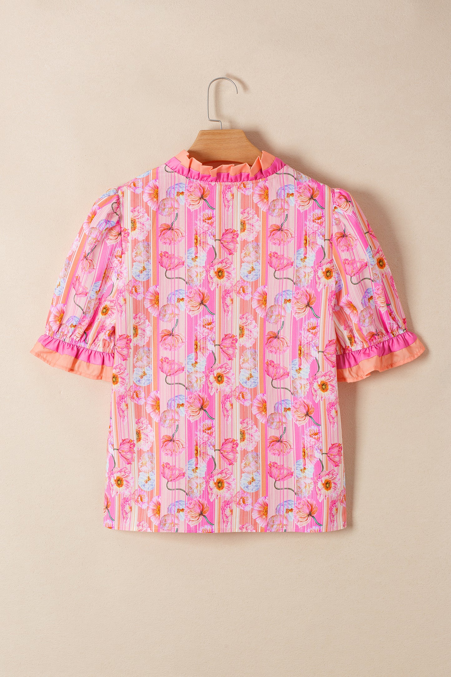 Pink Palm Blossom Blouse