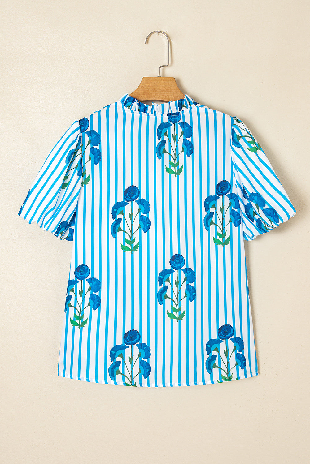 Santorini Stripe Floral Blouse