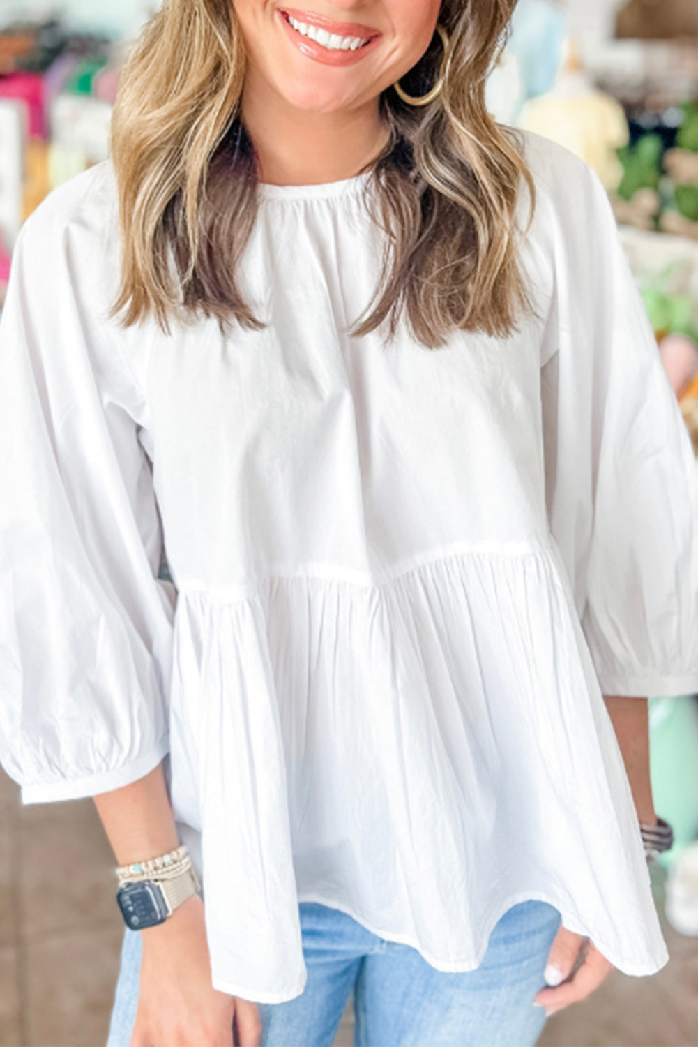 The Cloud Nine Peplum Blouse