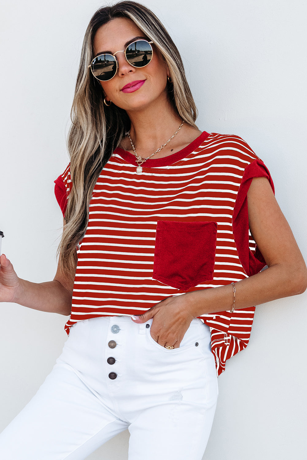 Harbor Stripe Pocket Tee