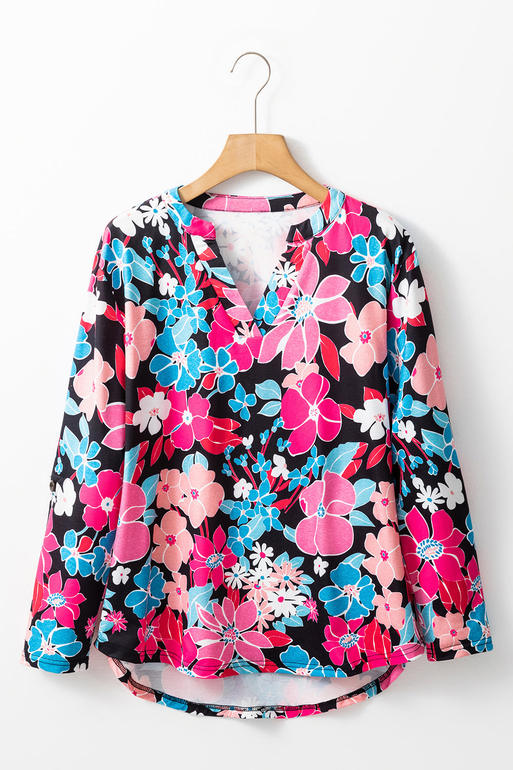 Pink Floral Blouse