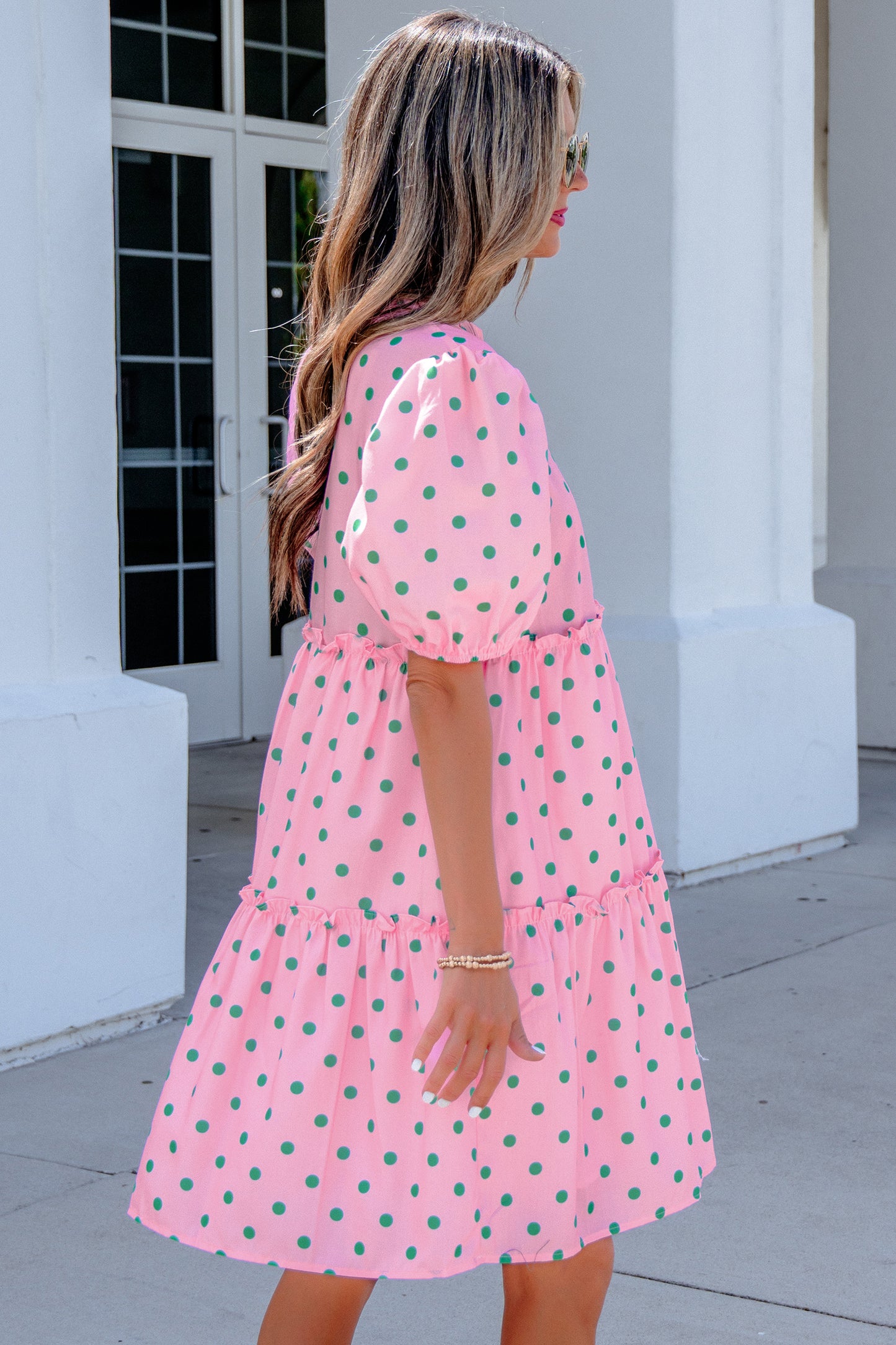 Palm Beach Dot Mini Dress