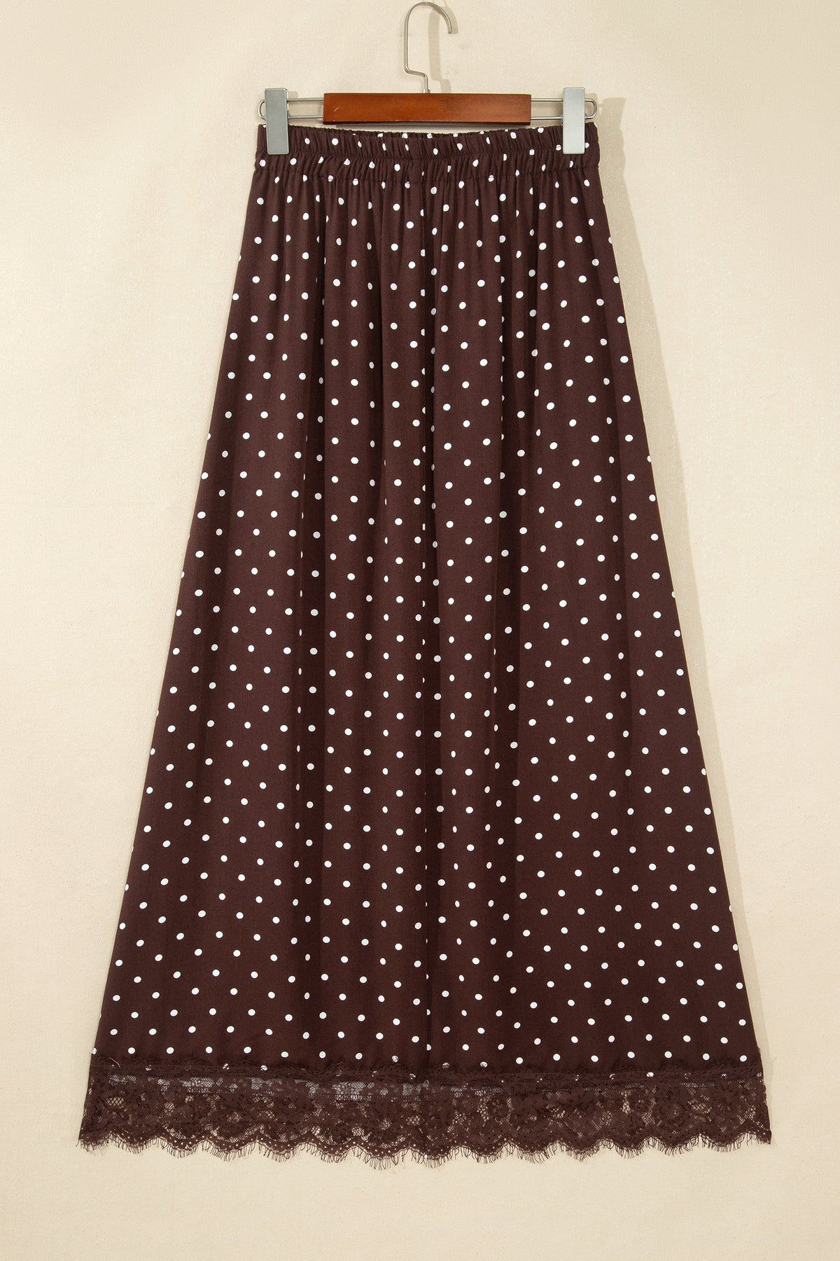 The Mocha Dot Social Skirt