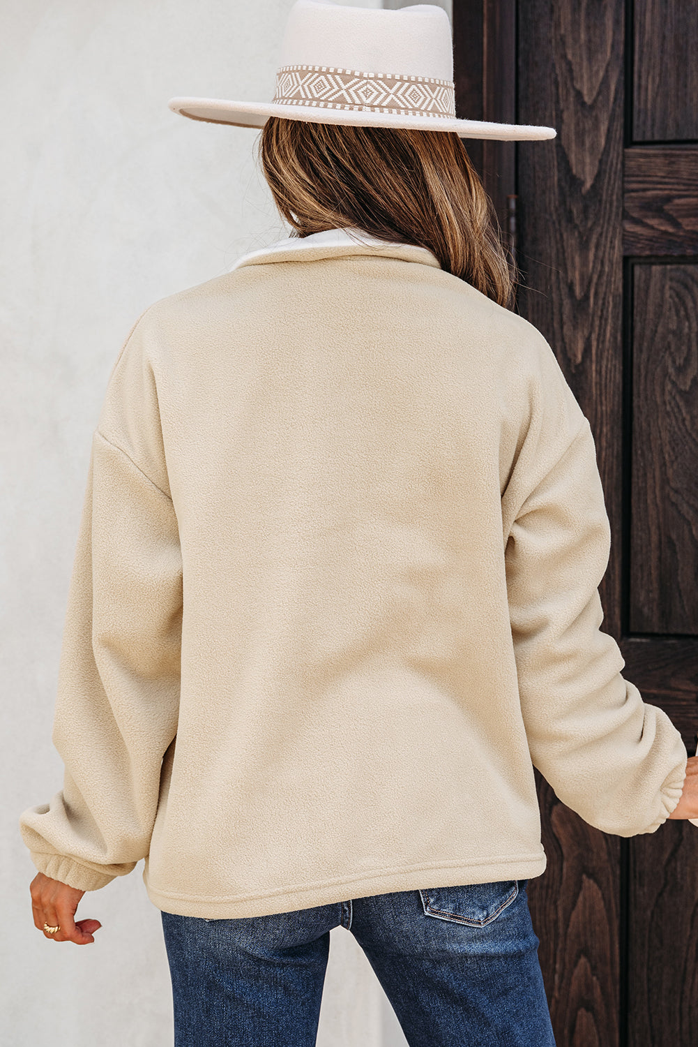 Latte Layers Fleece Pullover