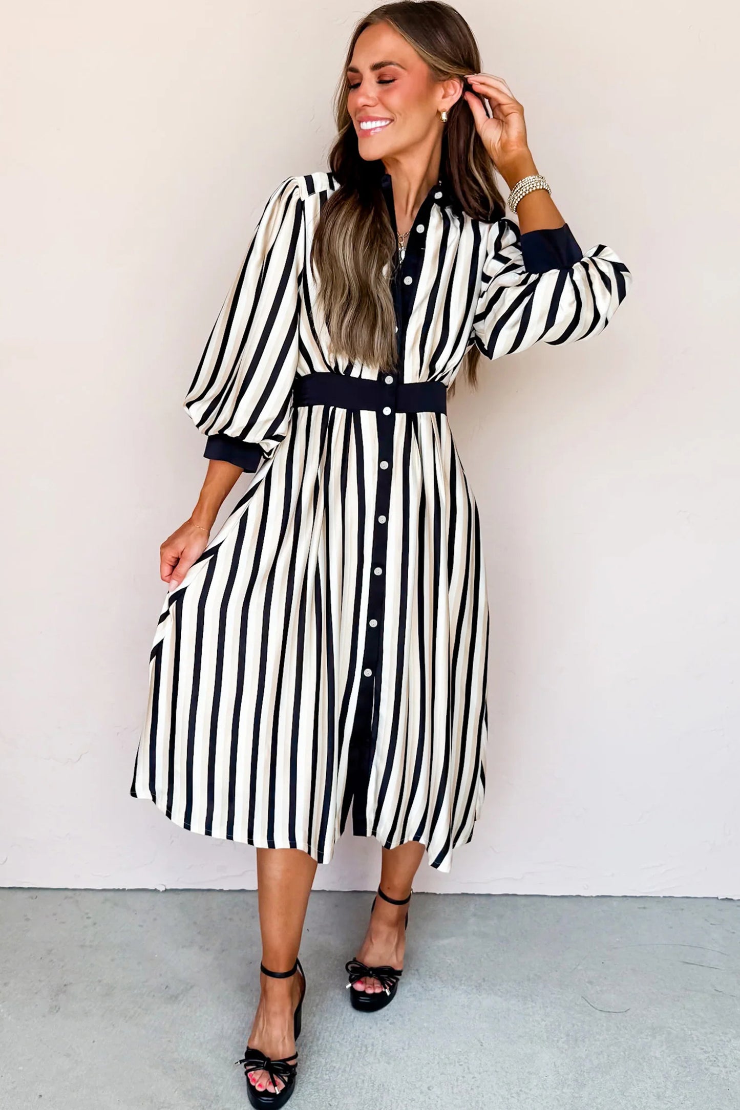 Midtown Muse Stripe Dress