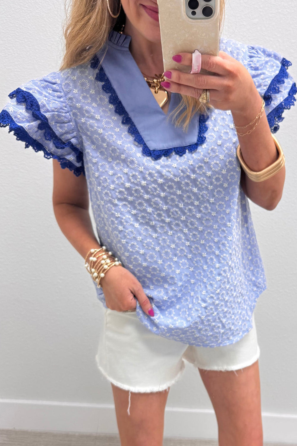 Carolina Eyelet Blouse