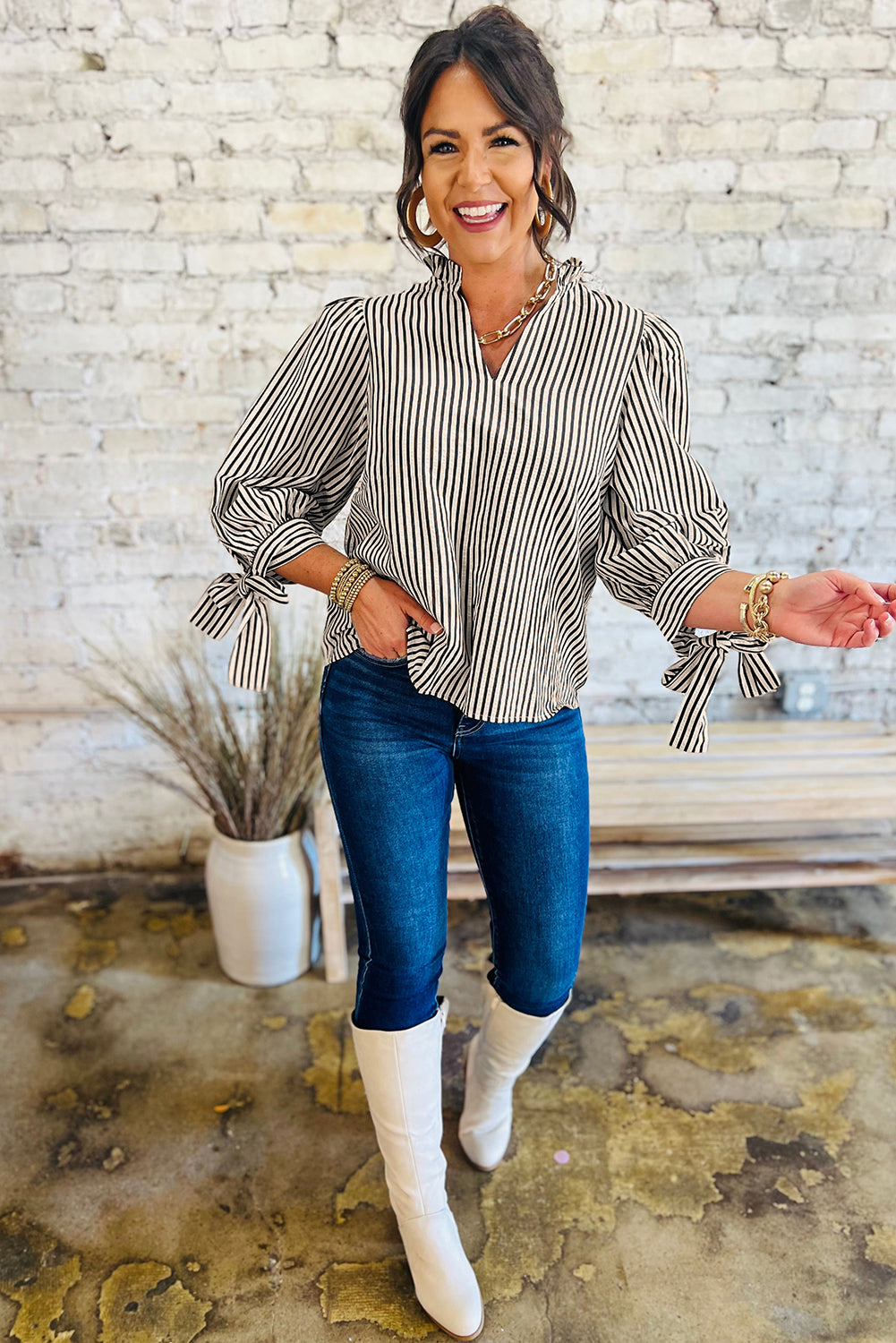 Chic & Tied Blouse 🖤🎀