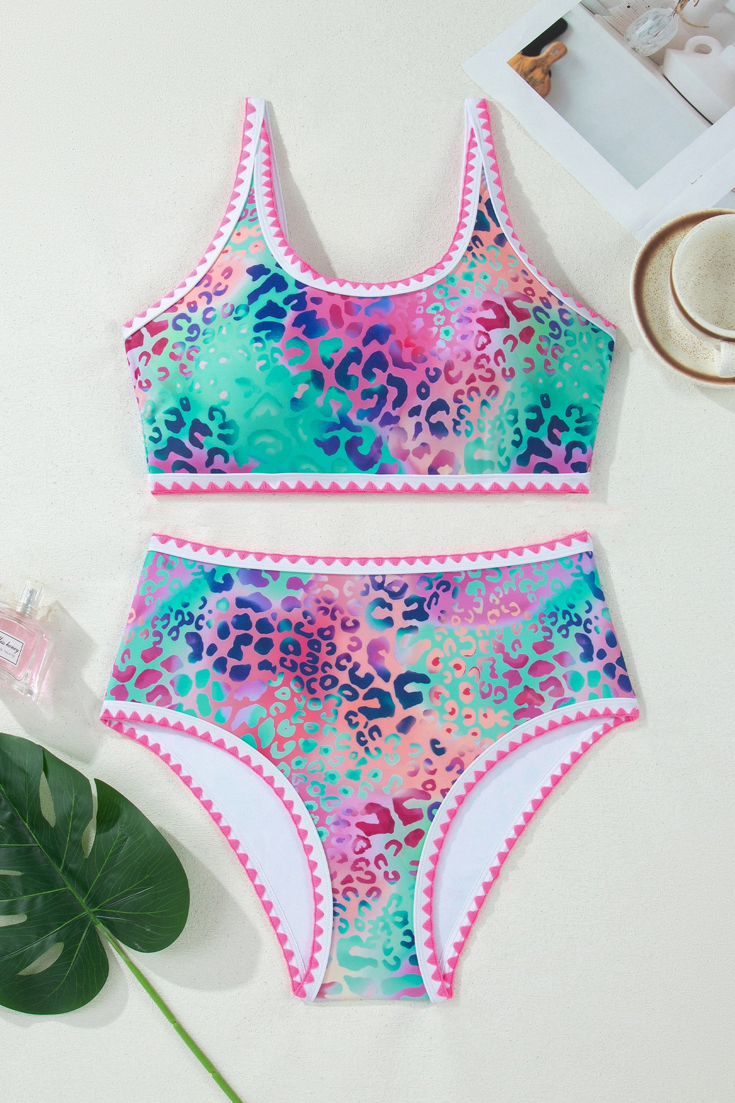 Sunset Safari High-Waisted Set
