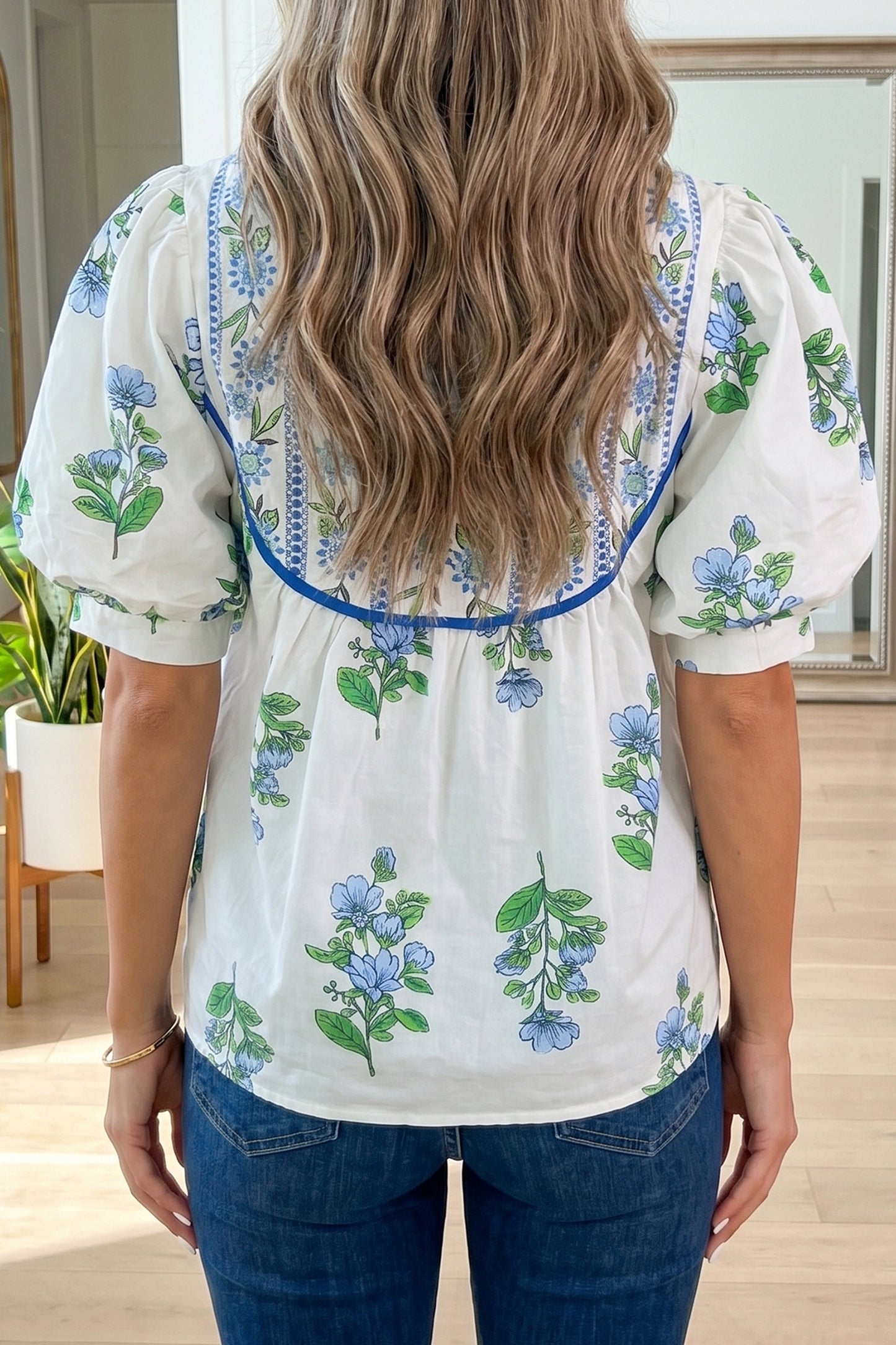 Blue Willow Bloom Blouse