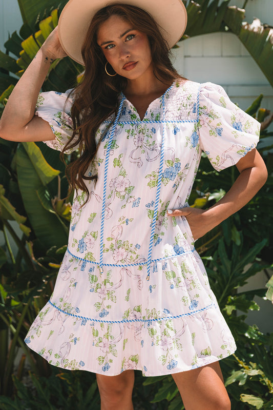 The Tea Garden Puff Sleeve Dress