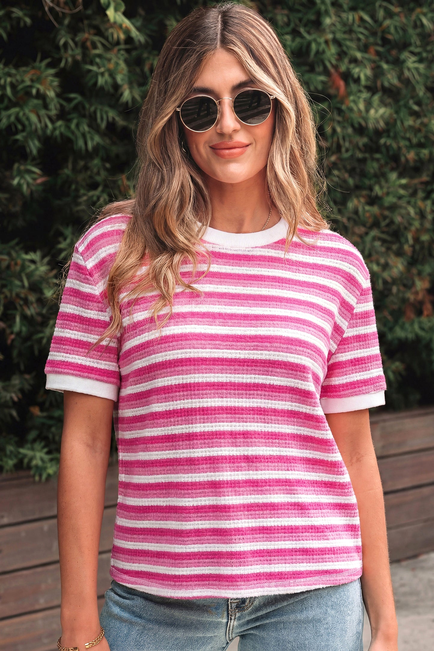 Strawberry Cream Stripe Tee