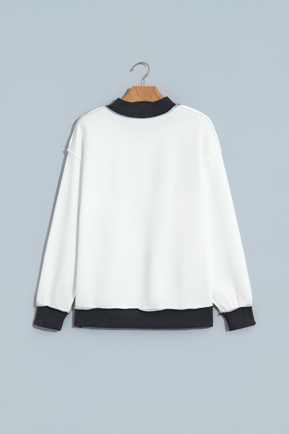 Saved by Grace Over-Sized Mock Neck Sweatshirt