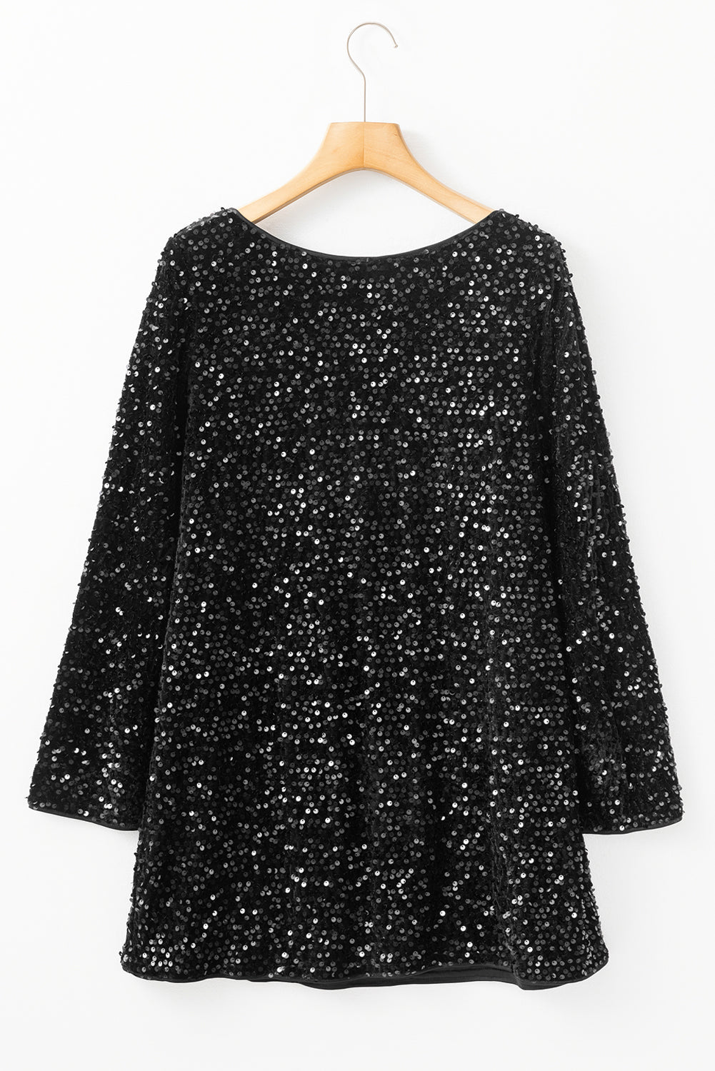Midnight Glimmer Shift Dress