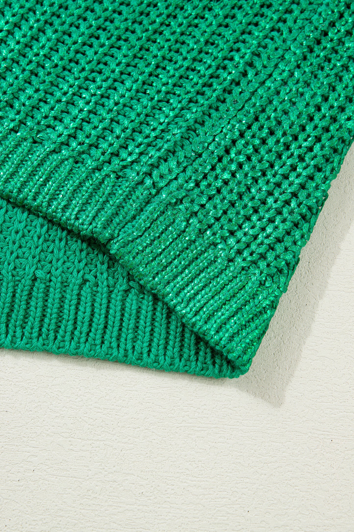 Emerald Shimmer Knit Top