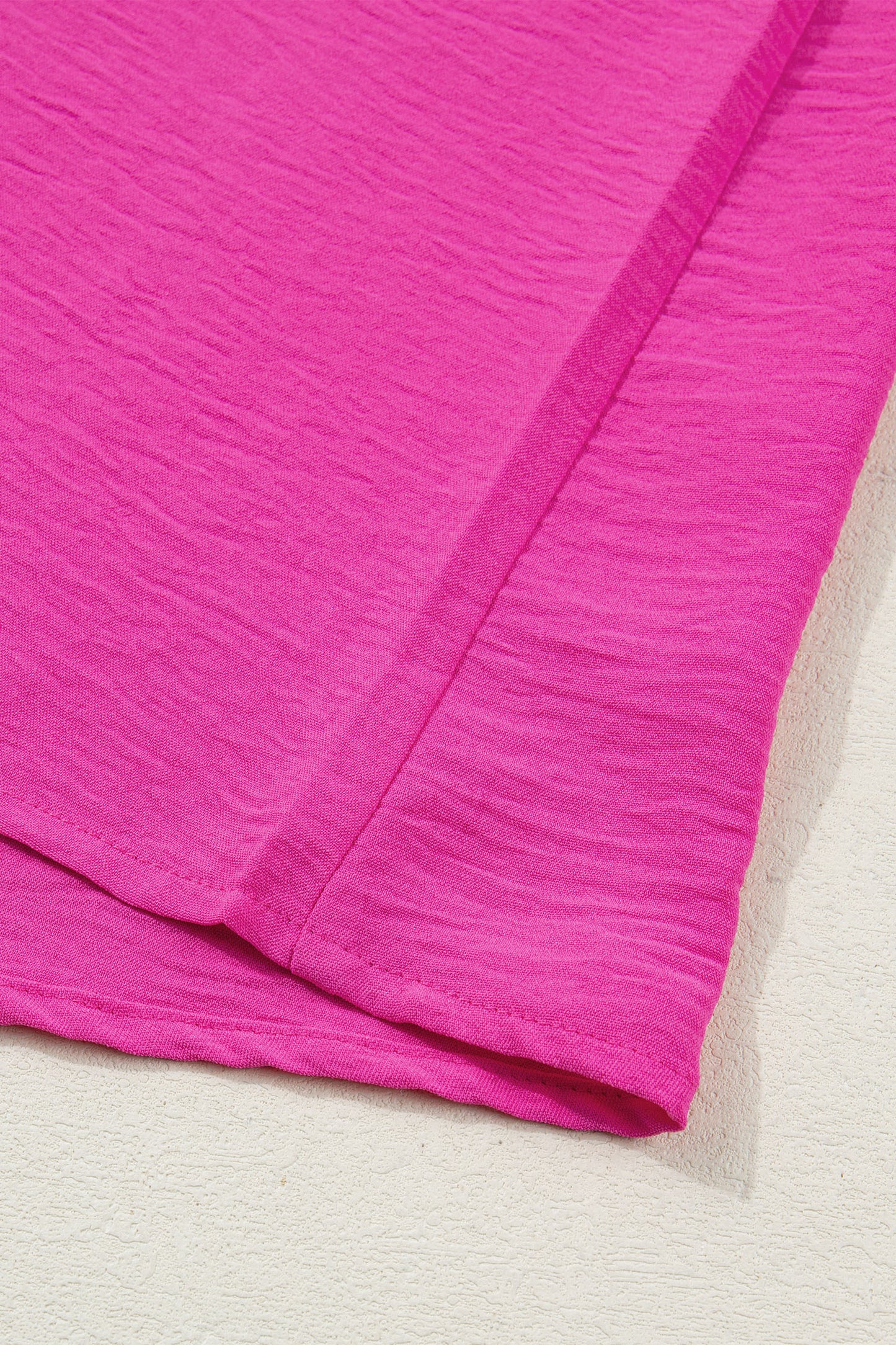 Pink Punch Contrast Trim Blouse